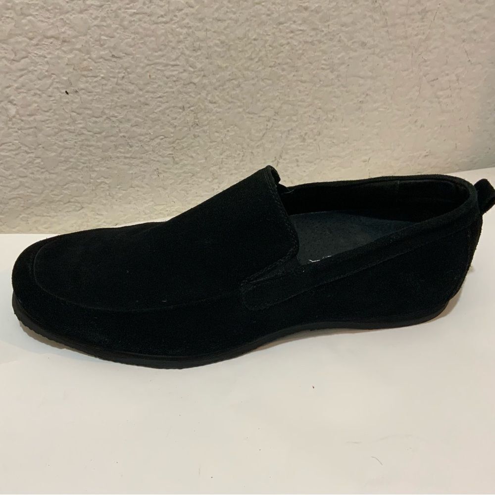 Via Spiga Studio Black Suede Men Loafers Size 10.5 M LikNew